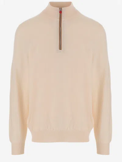 Kiton Cashmere Sweater In Neutral