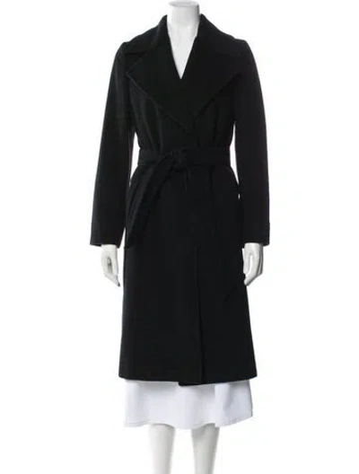 Pre-owned Kiton Cashmere Trench Coat In Blue