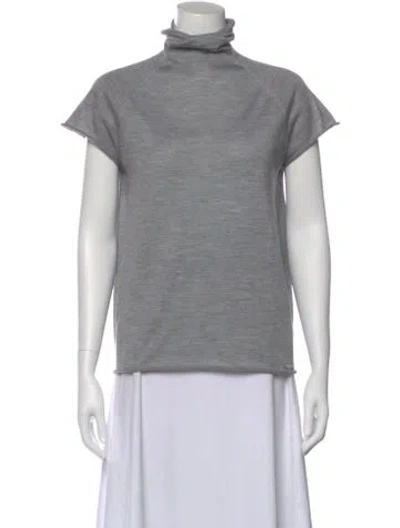 Pre-owned Kiton Cashmere Turtleneck Sweater In Gray