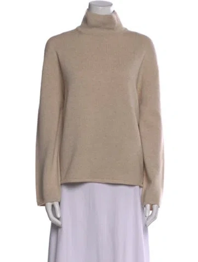 Pre-owned Kiton Cashmere Turtleneck Sweater In Neutral