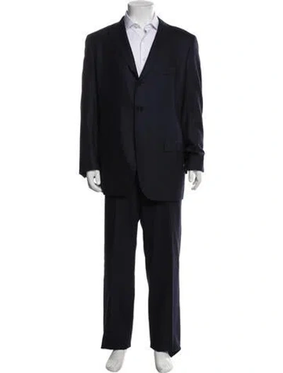 Pre-owned Kiton Cashmere Two-piece Blazer In Blue
