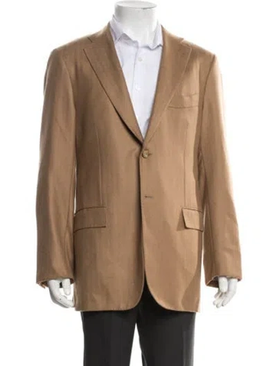 Pre-owned Kiton Cashmere Two-piece Blazer In Neutrals