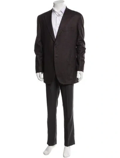 Pre-owned Kiton Cashmere Two-piece Blazer In Purple