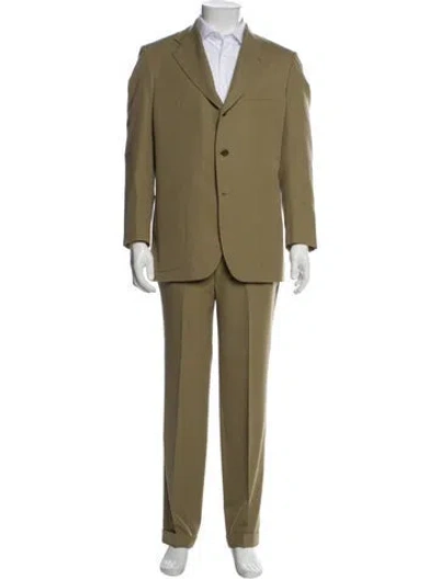 Pre-owned Kiton Cashmere Two-piece Suit In Green