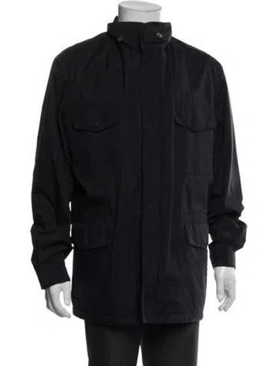 Pre-owned Kiton Cashmere Utility Jacket In Blue