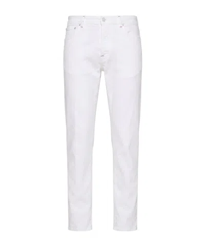 Kiton Casual Pants With Belt Loops In White