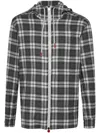 KITON CHECK-PATTERN HOODIE