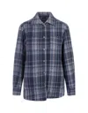 KITON KITON CHECK PATTERNED OVERSHIRT