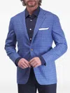 Kiton Check-print Blazer In Blue