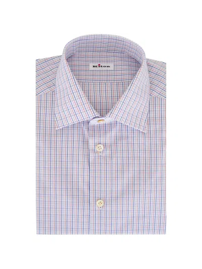 Kiton Check Shirt In Multi