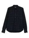 Kiton Checked Buttoned Shirt In Blue