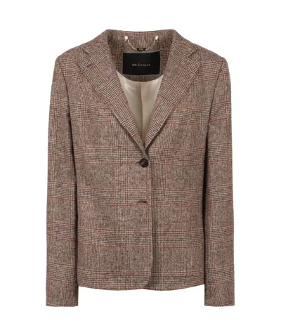 KITON KITON PRINCE OF WALES CHECKED JACKET