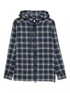 Kiton Checked Hooded Jacket In Multi