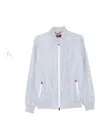 Kiton Checked Zip-front Bomber Jacket In White