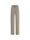 Kiton Check-pattern Drawstring Trousers In Brown