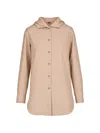 Kiton Check-pattern Hooded Jacket In Neutral