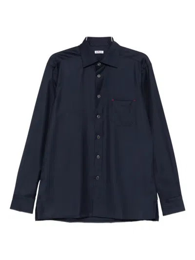 Kiton Chest-pocket Buttoned Shirt In Multi
