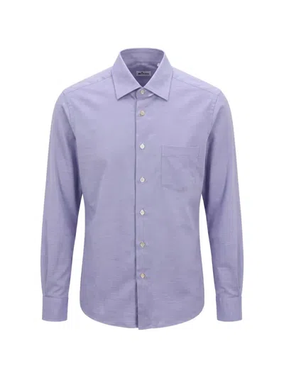 Kiton Chest-pocket Long-sleeve Shirt In Purple