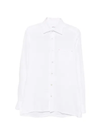Kiton Chest-pocket Shirt In White