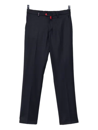 Kiton Chino Trousers In Blue