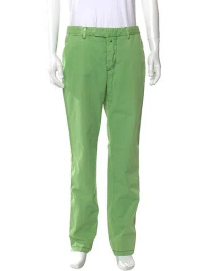 Pre-owned Kiton Chinos In Green