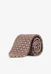 Kiton Ciro Paone All-over Pattern Wool Tie In Multi