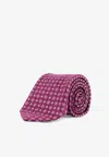 Kiton Ciro Paone All-over Pattern Wool Tie In Multi