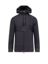 Kiton Ciro Paone Cotton Hooded Sweatshirt In Blue