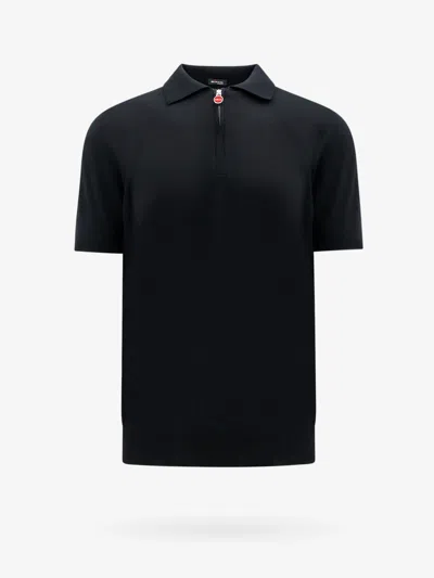 Kiton Ciro Paone Cotton Polo Shirt In Black
