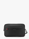 Kiton Ciro Paone Leather Clutch In Black