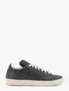 Kiton Ciro Paone Leather Sneakers With Iconic Side Stitching In Animal Print