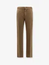 Kiton Ciro Paone Lyocell Trouser With Drawstring At Waist In Brown