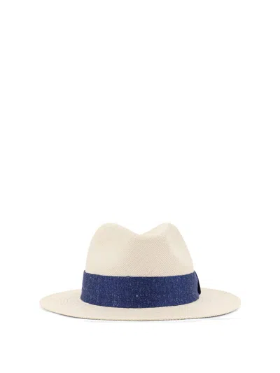 Kiton Ciro Paone Panama Straw Hat In Neutral