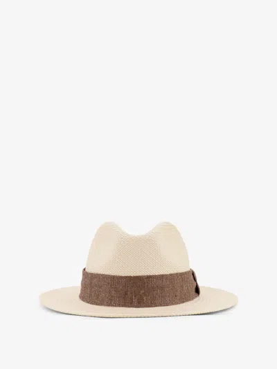 Kiton Ciro Paone Panama Straw Hat In White