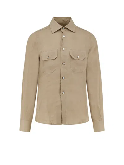 Kiton Ciro Paone Shirts Light And Natural In Neutral