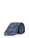 Kiton Ciro Paone Silk Tie In Blue