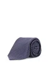 Kiton Ciro Paone Silk Tie In Blue