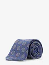 Kiton Ciro Paone Silk Tie In Blue