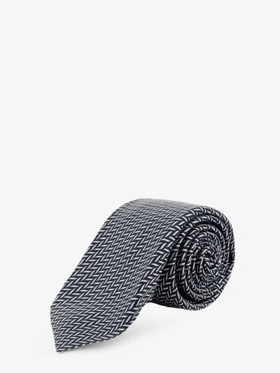 Kiton Ciro Paone Silk Tie In Black