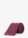 Kiton Ciro Paone Paisley Print Silk Tie In Red