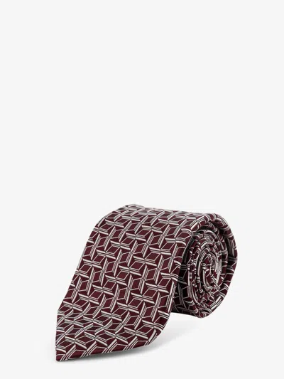 Kiton Ciro Paone Silk Tie In Burgundy