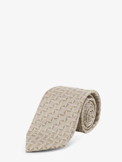 Kiton Ciro Paone Silk Tie In Neutral