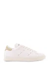 Kiton Ciro Paone Leather Sneakers With Iconic Stitching In White