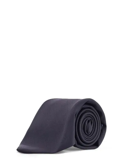 Kiton Ciro Paone Wool Tie In Blue