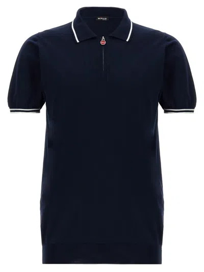 Kiton 'ciro' Polo Shirt In Blue