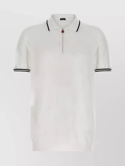 KITON 'CIRO' POLO SHIRT WITH POLO COLLAR