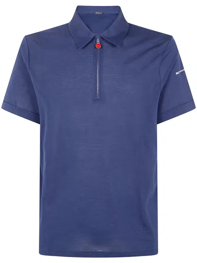 Kiton Classic Polo Shirt In Blue