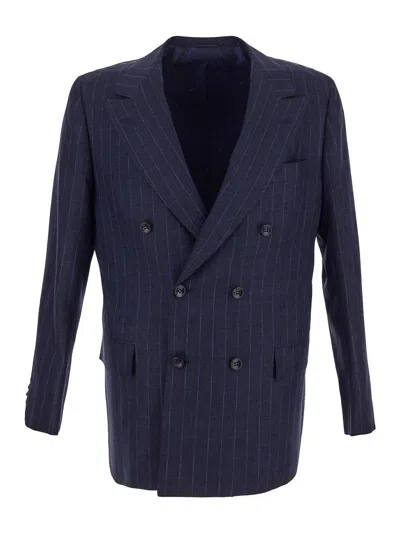 Kiton Classic Suit In Blue