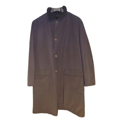 Pre-owned Kiton Cloth Coat In Black