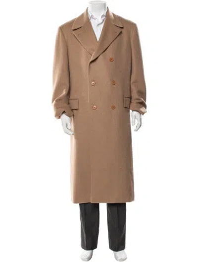 Pre-owned Kiton Coat In Brown